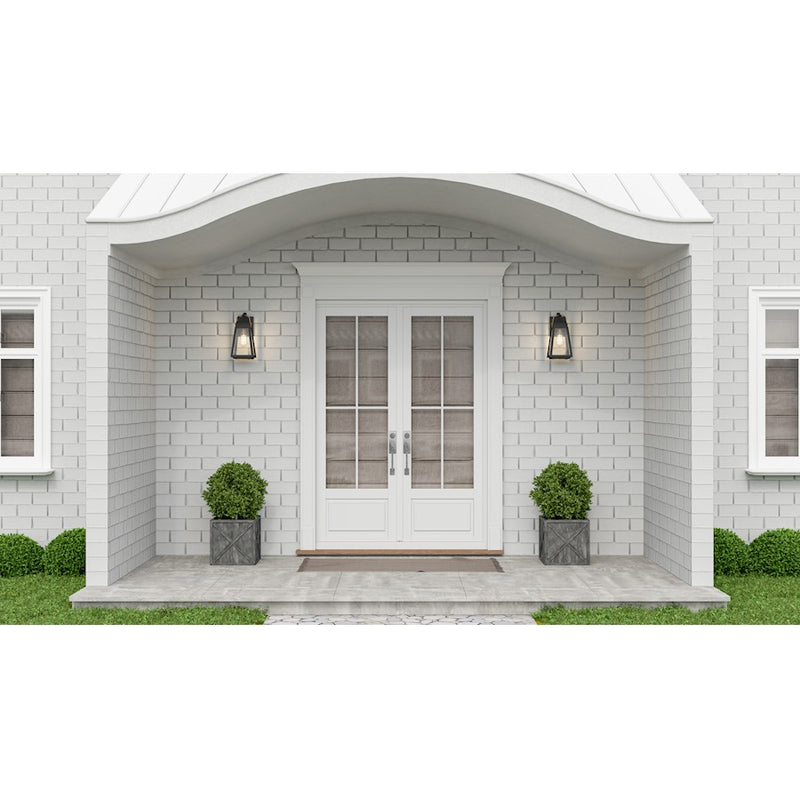 Quoizel O'Leary 1 Light 12" Outdoor Wall Mount, Earth Black