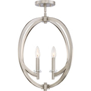 Quoizel Lighting Orion 4 Light Pendant, Brushed Nickel