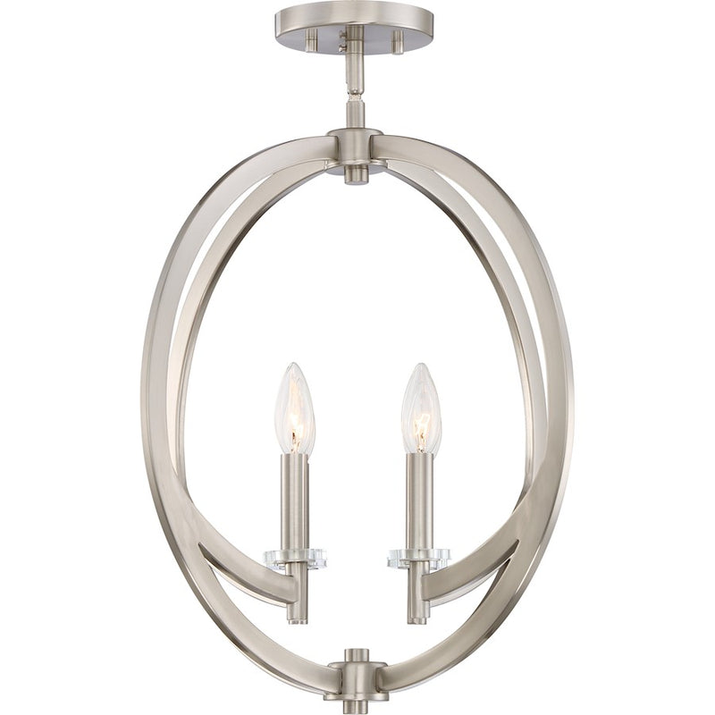 Quoizel Lighting Orion 4 Light Pendant, Brushed Nickel