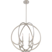 Quoizel Lighting Orion 6 Light Pendant, Brushed Nickel