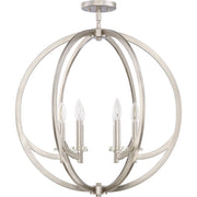 Quoizel Lighting Orion 6 Light Pendant, Brushed Nickel