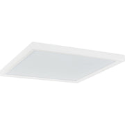 Quoizel Outskirts 15in LED Flush Mount | Contemporary Matte White Steel and White Acrylic | Kitchen & Hallway Ceiling Light | Model OST1615W