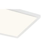 Quoizel Outskirts 15in LED Flush Mount | Contemporary Matte White Steel and White Acrylic | Kitchen & Hallway Ceiling Light | Model OST1615W
