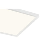 Quoizel Outskirts 15in LED Flush Mount | Contemporary Matte White Steel and White Acrylic | Kitchen & Hallway Ceiling Light | Model OST1615W