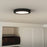 Quoizel Outskirts Flush Mount, Earth Black