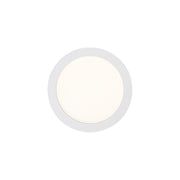Quoizel Outskirts 8in LED Flush Mount | Contemporary Matte White Aluminum and White Acrylic | Hallway & Entryway Ceiling Light | Model OST1708W