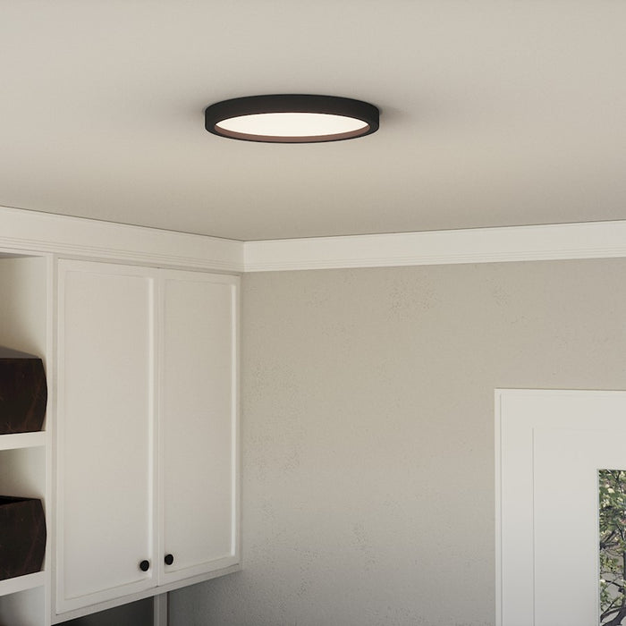 Quoizel Outskirts Flush Mount, Earth Black