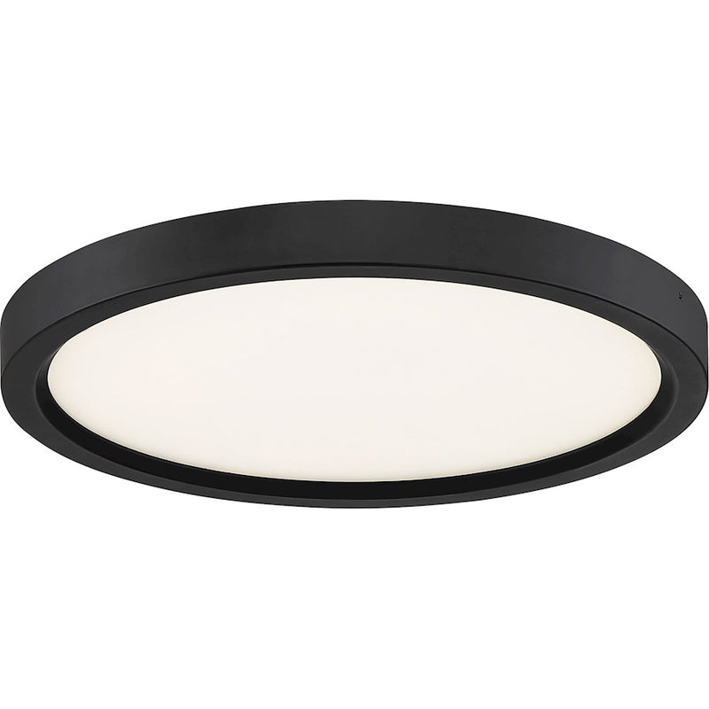 Quoizel 11" Outskirt Flush Mount, Oil Rubbed Bronze