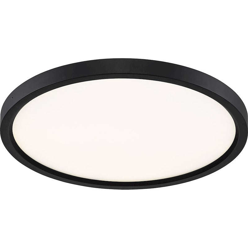 Quoizel 15" Outskirt Flush Mount, Oil Rubbed Bronze