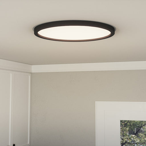 Quoizel Outskirts Flush Mount, Earth Black