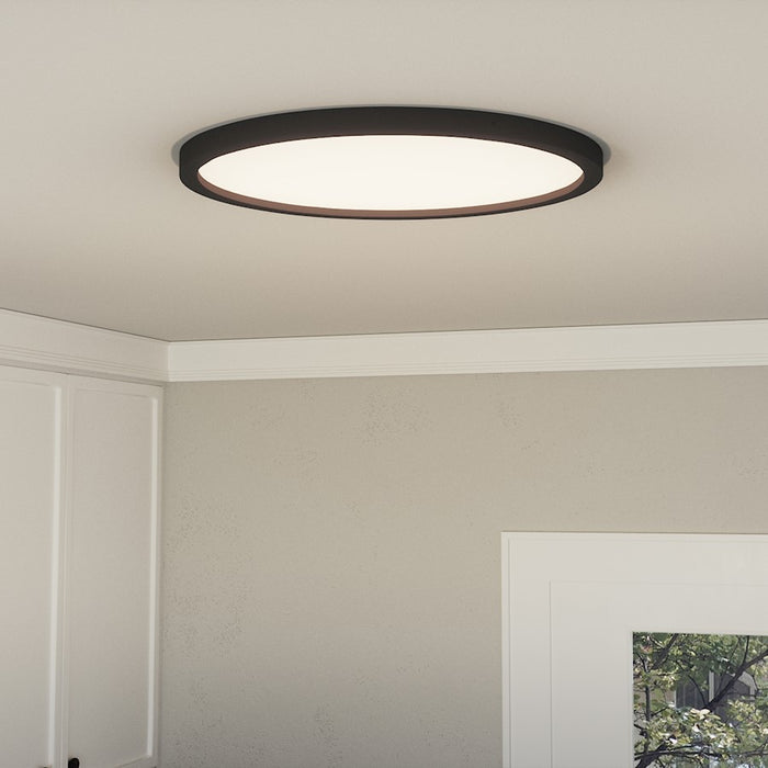 Quoizel Outskirts Flush Mount, Earth Black