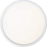 Quoizel Outskirts 20in Square LED Flush Mount | Modern Matte White Aluminum and White Acrylic | Kitchen & Hallway | 20 x 20 x 1 in | Model OST1720W