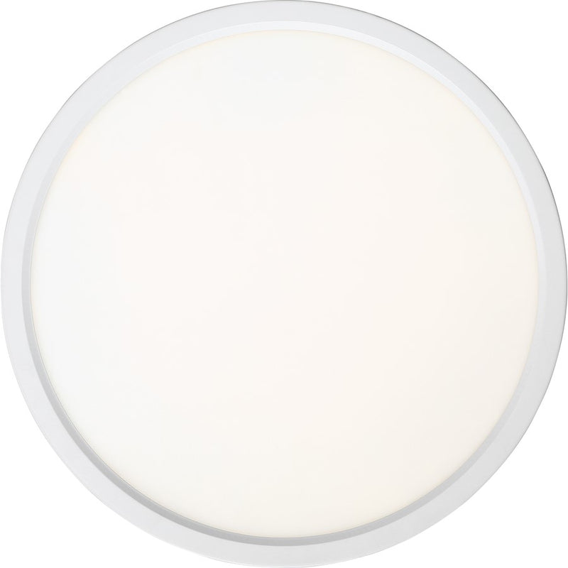Quoizel Outskirts 20in Square LED Flush Mount | Modern Matte White Aluminum and White Acrylic | Kitchen & Hallway | 20 x 20 x 1 in | Model OST1720W