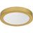 Quoizel Outskirts LED 8" Flush Mount, Gold/Alabaster Acrylic
