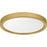Quoizel Outskirts LED 11" Flush Mount, Gold/Alabaster Acrylic
