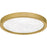 Quoizel Outskirts LED 11" Flush Mount, Gold/Alabaster Acrylic