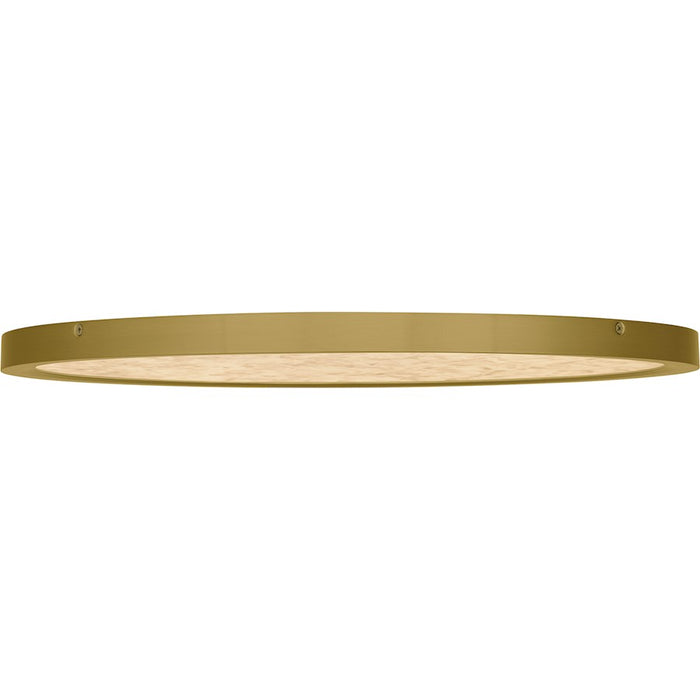 Quoizel Outskirts LED 20" Flush Mount, Gold/Alabaster Acrylic