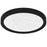 Quoizel Outskirts LED 11" Flush Mount, Black/Clear Textured Acrylic