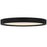 Quoizel Outskirts LED 11" Flush Mount, Black/Clear Textured Acrylic