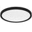 Quoizel Outskirts LED 15" Flush Mount, Black/Clear Textured Acrylic