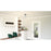 Quoizel Otten 1 Light Semi-Flush Mount, Matte Black/Clear Seedy