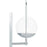 Quoizel Padgett 1 Light Wall Sconce, Polished Chrome