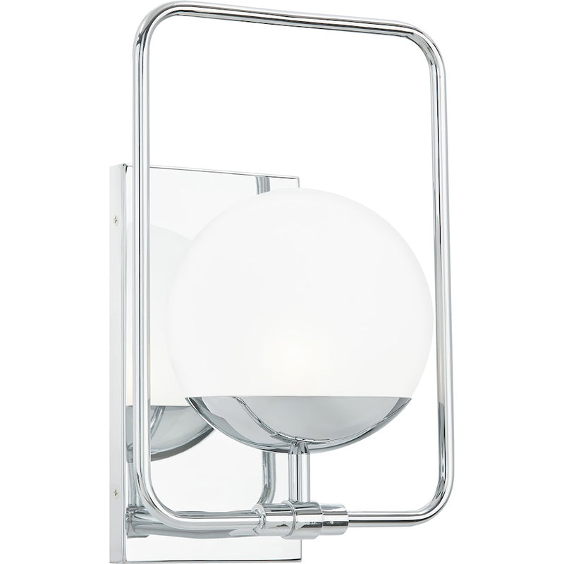 Quoizel Padgett 1 Light Wall Sconce, Polished Chrome