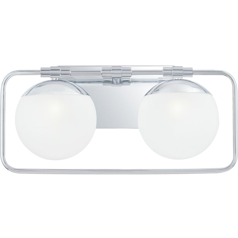 Quoizel Padgett Bath Vanity, Polished Chrome