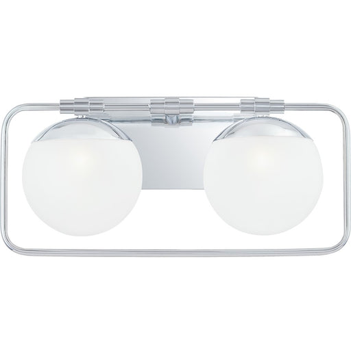 Quoizel Padgett Bath Vanity, Polished Chrome