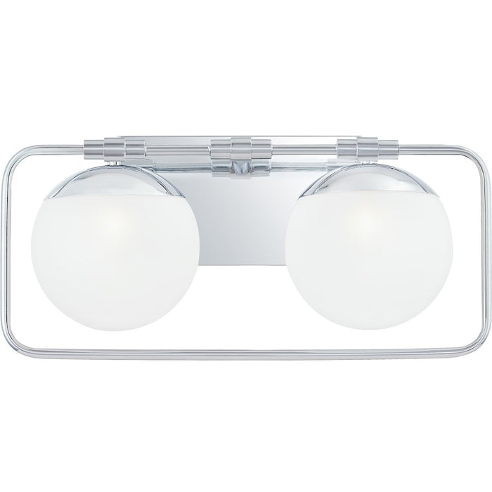 Quoizel Padgett Bath Vanity, Polished Chrome