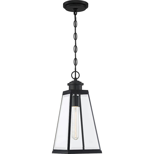 Quoizel Paxton 1 Light 7" Outdoor Lantern, Matte Black
