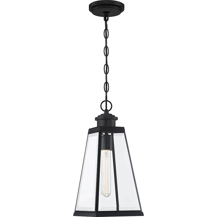 Quoizel Paxton 1 Light 7" Outdoor Lantern, Matte Black