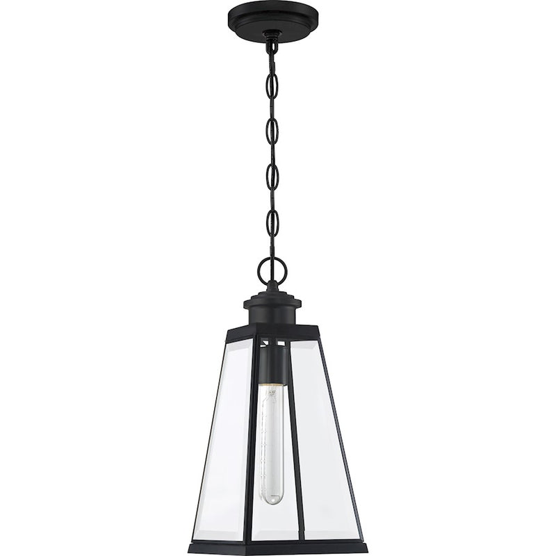 Quoizel Paxton 1 Light 7" Outdoor Lantern, Matte Black