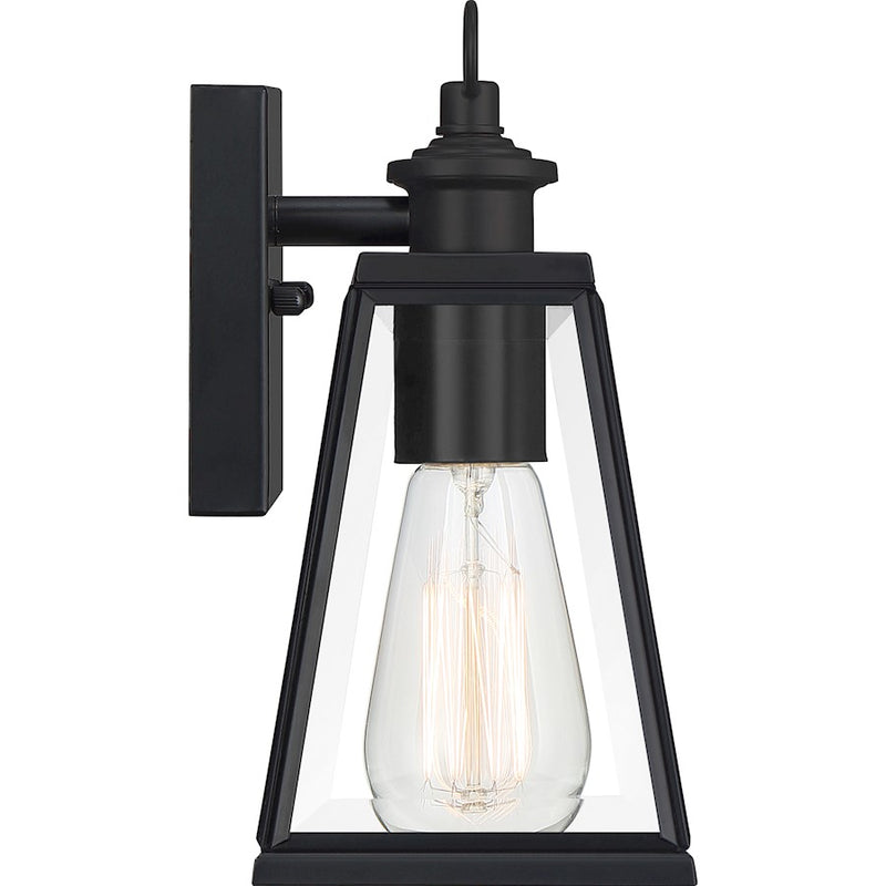 Quoizel Paxton 1 Light 4" Outdoor Lantern, Matte Black