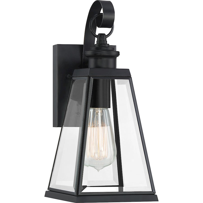 Quoizel Paxton 1 Light 5" Outdoor Lantern, Matte Black