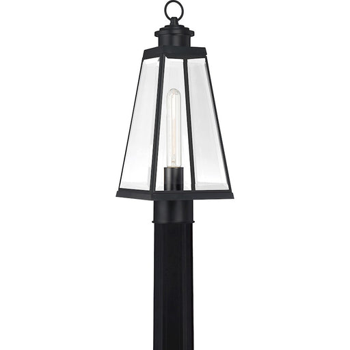 Quoizel Paxton 1 Light Outdoor Lantern, Matte Black