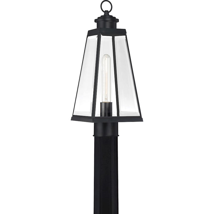 Quoizel Paxton 1 Light Outdoor Lantern, Matte Black