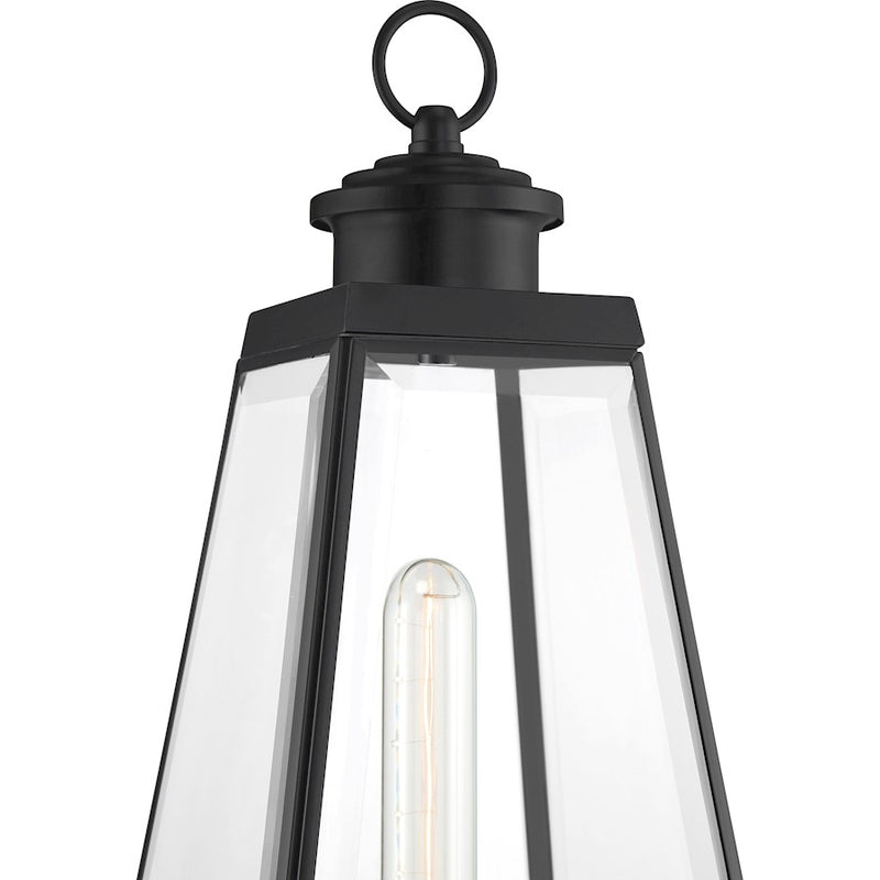 Quoizel Paxton 1 Light Outdoor Lantern, Matte Black