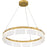 Quoizel Alice Integrated LED Pendant, Gold/Clear Hammered Acylic