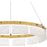 Quoizel Alice Integrated LED Pendant, Gold/Clear Hammered Acylic