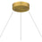 Quoizel Alice Integrated LED Pendant, Gold/Clear Hammered Acylic