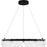 Quoizel Alice Integrated LED Pendant, Black/Clear Hammered Acrylic