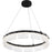 Quoizel Alice Integrated LED Pendant, Black/Clear Hammered Acrylic