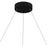 Quoizel Alice Integrated LED Pendant, Black/Clear Hammered Acrylic