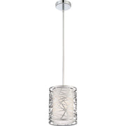 Quoizel Platinum Abode 1 Light Mini Pendant, Polished Chrome