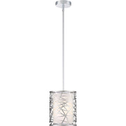 Quoizel Platinum Abode 1 Light Mini Pendant, Polished Chrome