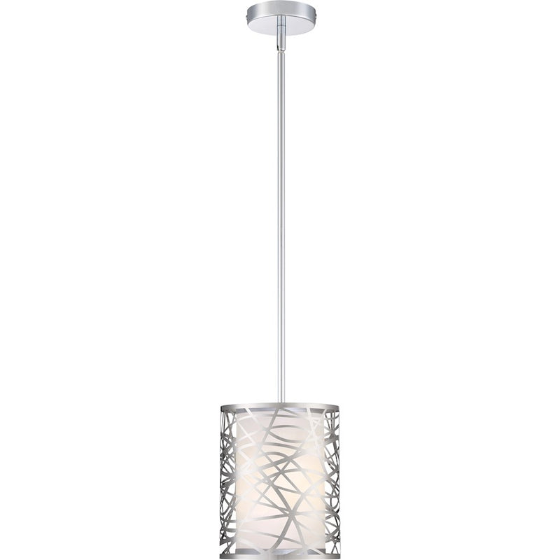 Quoizel Platinum Abode 1 Light Mini Pendant, Polished Chrome