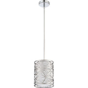 Quoizel Platinum Abode 1 Light Mini Pendant, Polished Chrome
