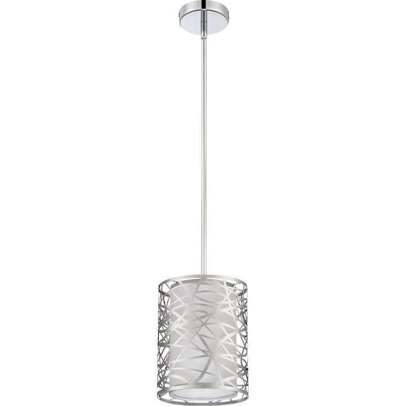 Quoizel Platinum Abode 1 Light Mini Pendant, Polished Chrome