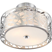 Quoizel Platinum Collection Abode Semi-Flush Mount, 2 Light, Polished Chrome